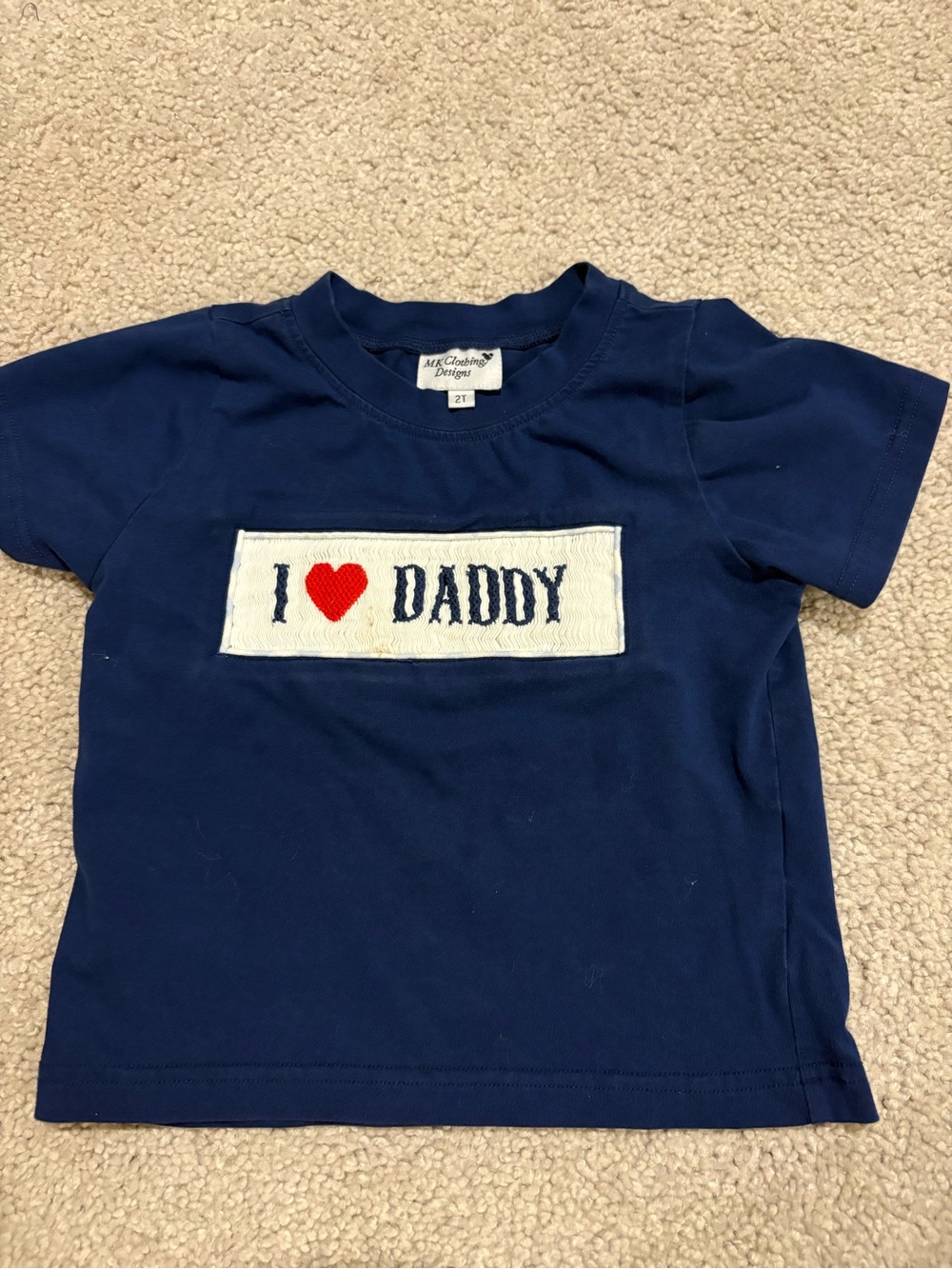 Kids Navy "I ❤️ Daddy" Graphic Tee
